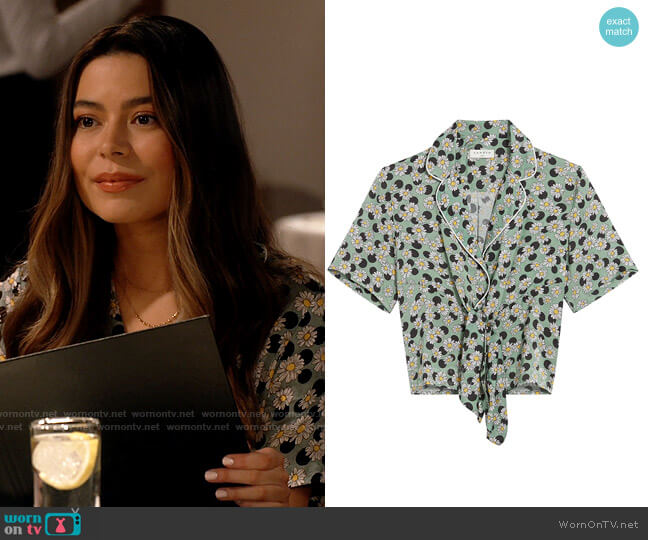 Sandro Rosa Top worn by Carly Shay (Miranda Cosgrove) on iCarly