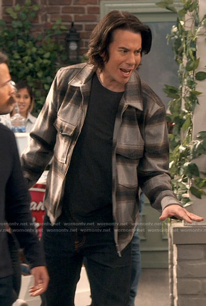Spencer's plaid shirt jacket on iCarly