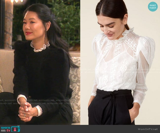 Tomi Top by St. Roche worn by Crystal Kung Minkoff on The Real Housewives of Beverly Hills