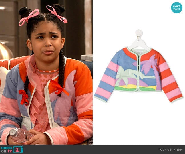 Stella McCartney Palm Tree Quilted Jacket worn by Millicent (Jaidyn Triplett) on iCarly