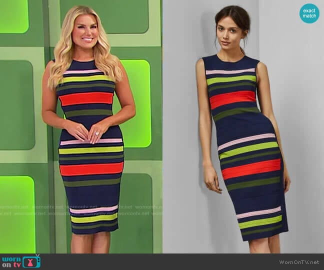 Ted Baker Ysina Dress worn by Rachel Reynolds on The Price is Right