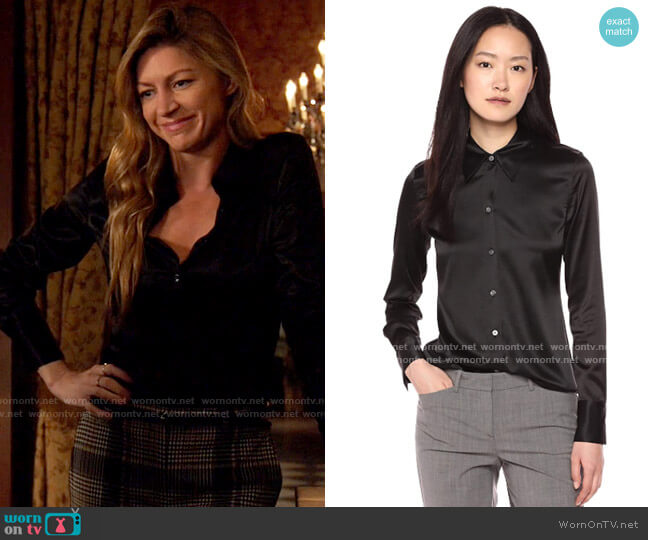 Theory Essential Fitted Shirt worn by Ava Sharpe (Jes Macallan) on Legends of Tomorrow