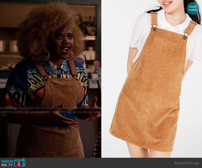 Tinseltown Corduroy Skirtall worn by Kourtney (Dara Renee) on High School Musical The Musical The Series