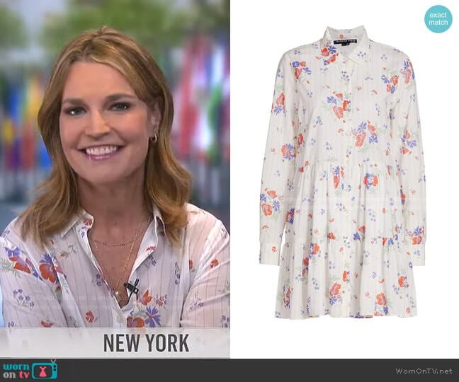 Jemila Shirtdress by Veronica Beard worn by Savannah Guthrie on Today