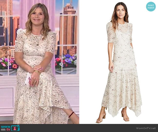 Balsam Dress by Veronica Beard worn by Jenna Bush Hager on Today