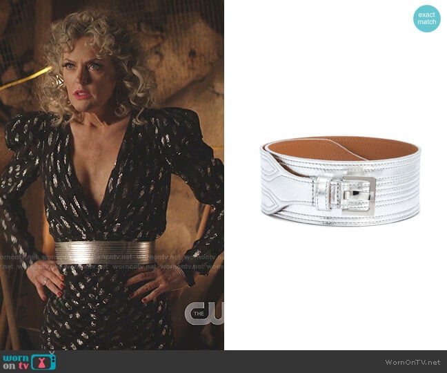 Kiara Belt by Veronica Beard worn by Alexis Carrington (Elaine Hendrix) on Dynasty