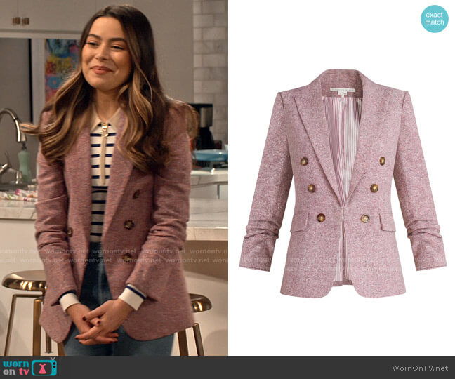 Veronica Beard Beacon Dickey Jacket worn by Carly Shay (Miranda Cosgrove) on iCarly