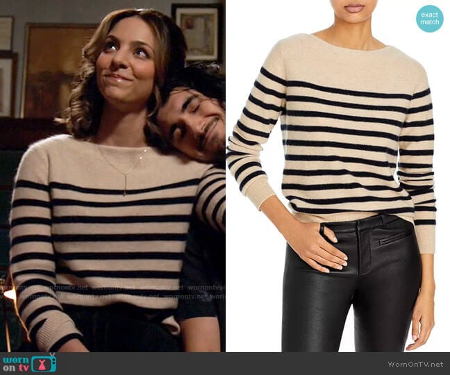 Vince Breton Stripe Sweater worn by Zari Tomaz (Tala Ashe) on Legends of Tomorrow