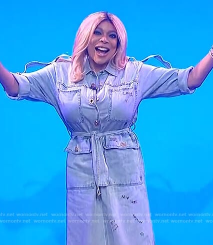 Wendy’s denim dress on The Wendy Williams Show