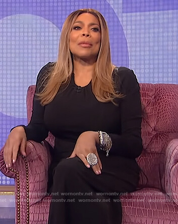 Wendy’s black cutout dress on The Wendy Williams Show