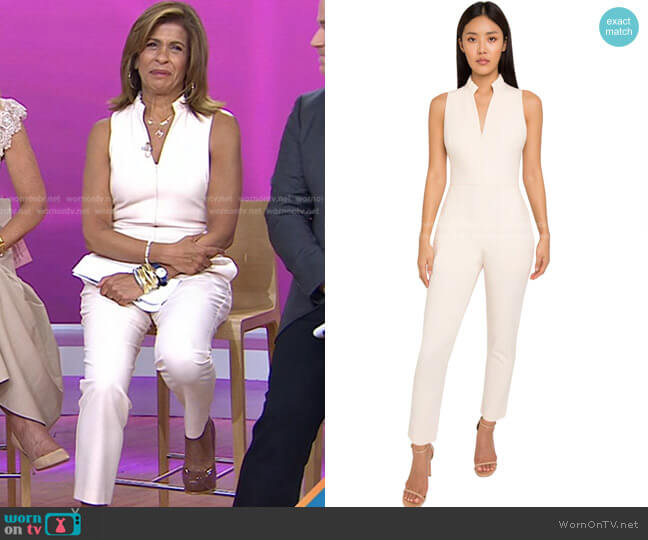 Antoinette Sleeveless Jumpsuit by Black Halo worn by Hoda Kotb  on Today
