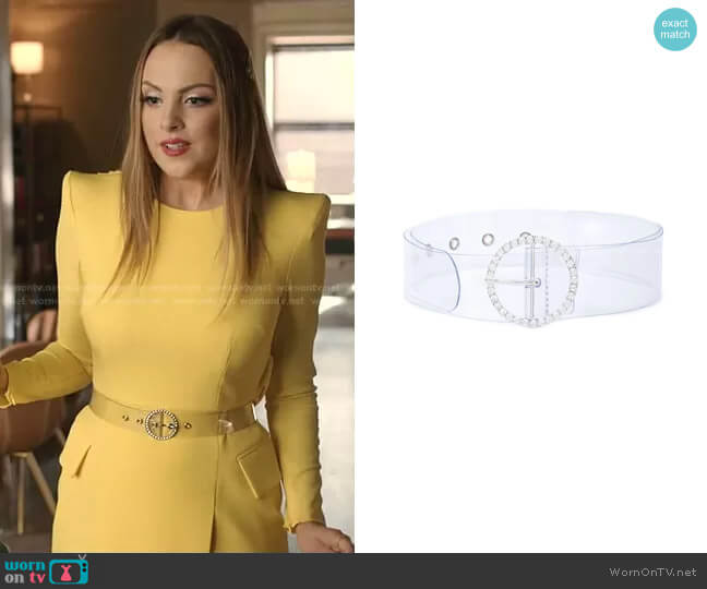 See-Through Belt by B-Low worn by Fallon Carrington (Elizabeth Gillies) on Dynasty