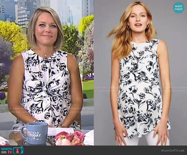 Babydoll Maternity Tank Top by A Pea in the Pod worn by Dylan Dreyer on Today