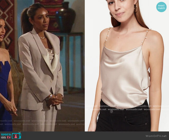 Busy Cami Oat by CamiNYC worn by Tayshia Adams on The Bachelorette