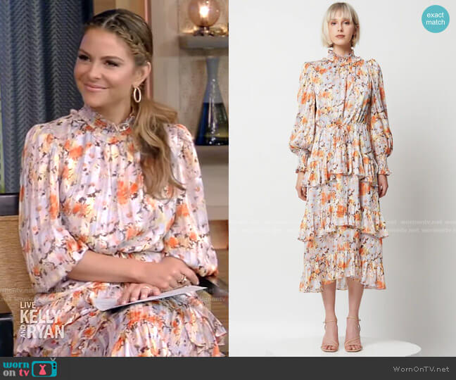 Caseria Dress by Elliatt worn by Maria Menounos on Live with Kelly and Ryan