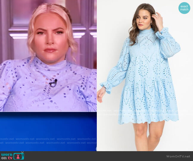 Eyelet Easy Dress by Eloquii worn by Meghan McCain on The View