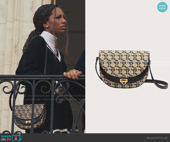 Gancini Cross Body Bag by Salvatore Ferragamo worn by Monet de Haan (Savannah Lee Smith) on Gossip Girl