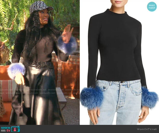 Haylen Top by Alice + Olivia worn by Garcelle Beauvais on The Real Housewives of Beverly Hills