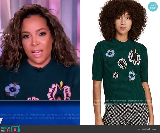 Cropped Knit Top by La Double J worn by Sunny Hostin on The View