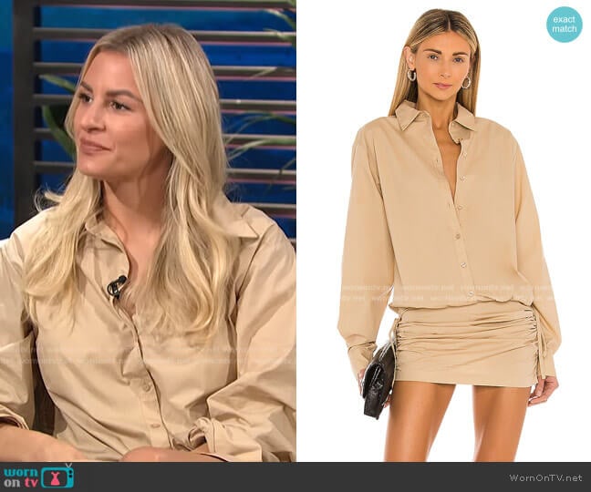 The Keem Mini Dress by L'Academie worn by Morgan Stewart on E! News