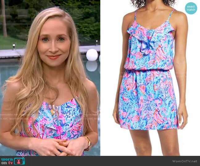 Zana Romper by Lilly Pulitzer worn by Dr. Whitney Bowe on GMA