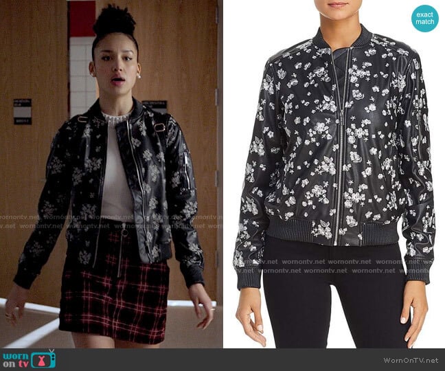 WornOnTV: Ben's green floral bomber print jacket on Never Have I