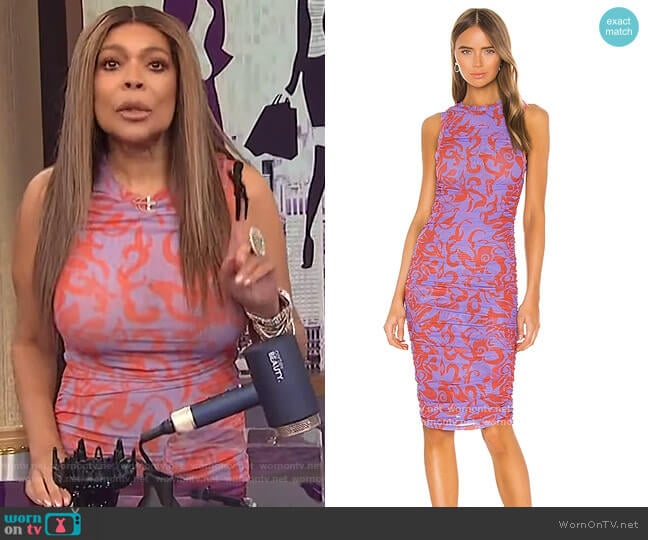 The Suz Dress by Miaou worn by Wendy Williams on The Wendy Williams Show