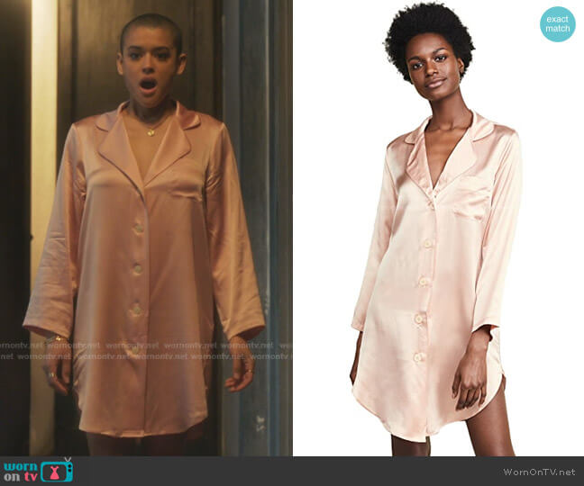 Jillian Night Shirt by Morgan Lane worn by Julien Calloway (Jordan Alexander) on Gossip Girl