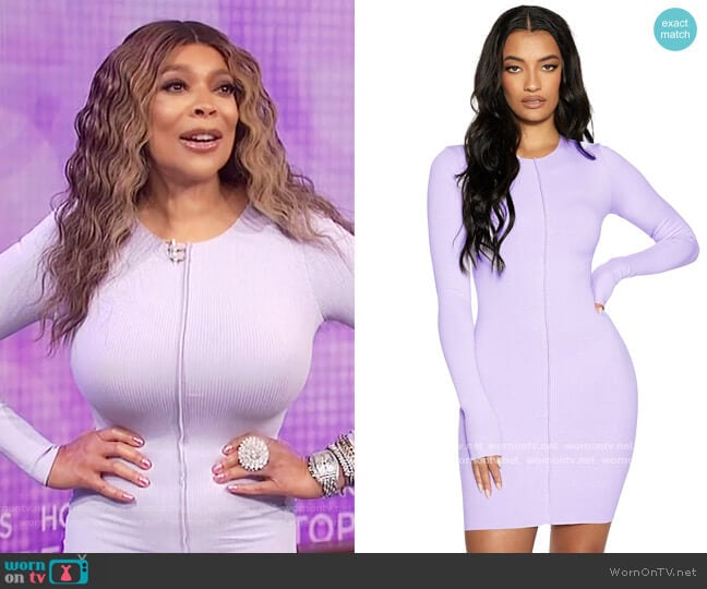 Snatched Vibe Dress by Naked Wardrobe worn by Wendy Williams on The Wendy Williams Show