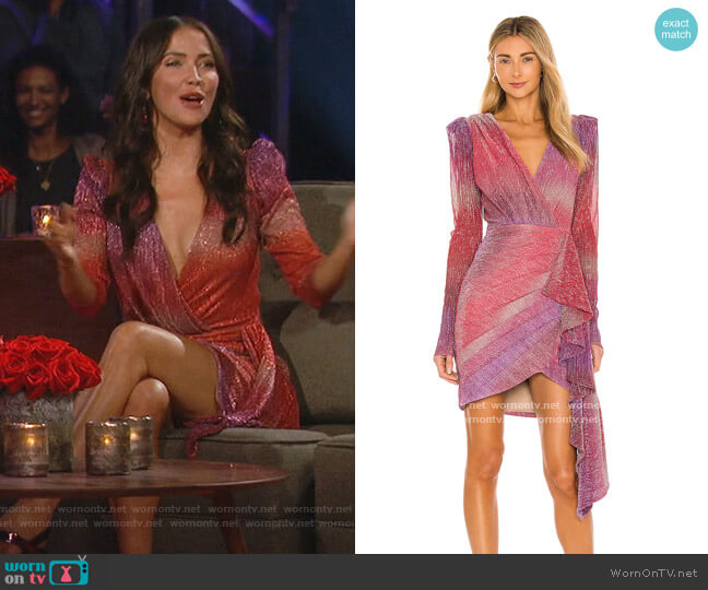 Ombre Lurex Mini Dress by PatBO worn by Kaitlyn Bristowe on The Bachelorette