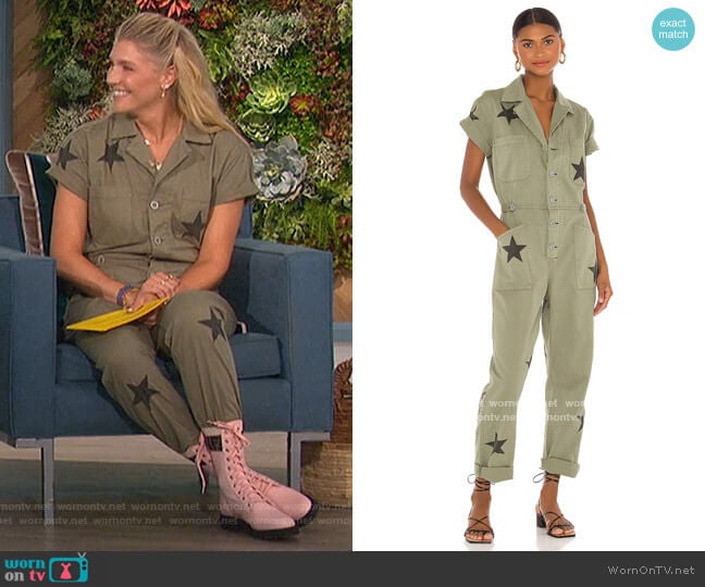 Grover Jumpsuit by Pistola worn by Amanda Kloots on The Talk