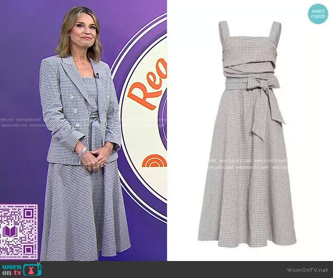 Veronica Beard Cosette Dickey Jacket worn by Savannah Guthrie on Today