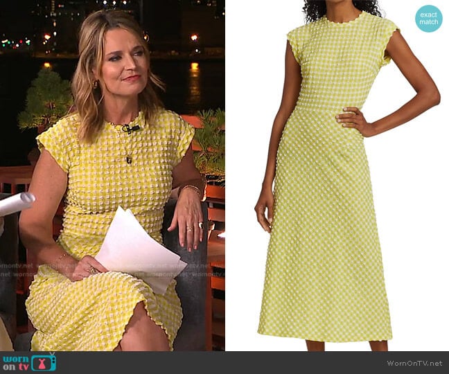 Adri Midi Dress by Rachel Comey worn by Savannah Guthrie on Today