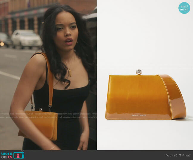 Mini Twin Ombré Coated-Suede Shoulder Bag by Ratio et Motus worn by Zoya Lott (Whitney Peak) on Gossip Girl