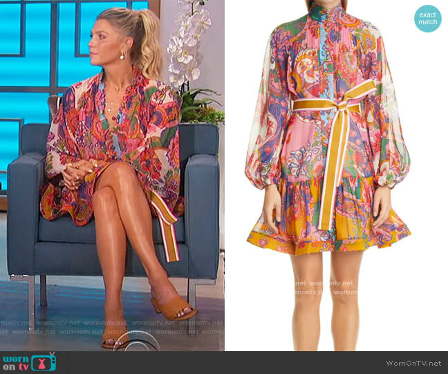 WornOnTV: Amanda’s floral belted mini dress on The Talk | Amanda Kloots ...