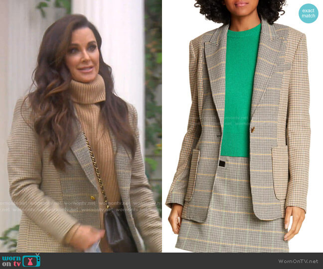 WornOnTV: Kyle's blue plaid coat on The Real Housewives of Beverly Hills, Kyle  Richards