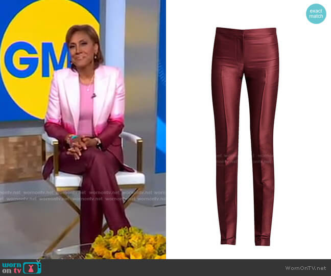 WornOnTV: Robin’s pink dip-dye blazer and pants on Good Morning America ...