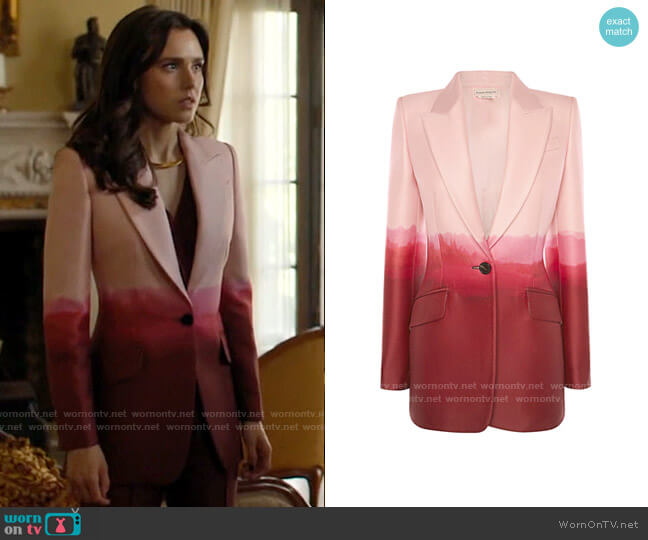 Alexander McQueen Dip-Dyed Tailored Jacket worn by Abigael Jameson-Caine (Poppy Drayton) on Charmed