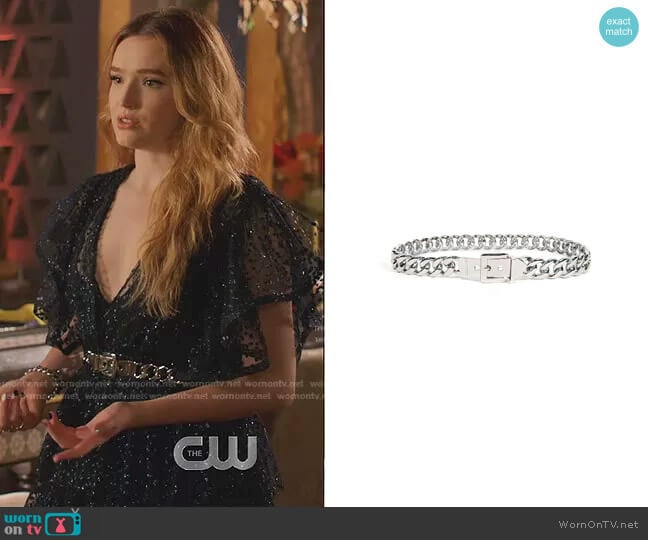 Marcel Belt in Silver by B-Low The Belt worn by Kirby Anders (Maddison Brown) on Dynasty