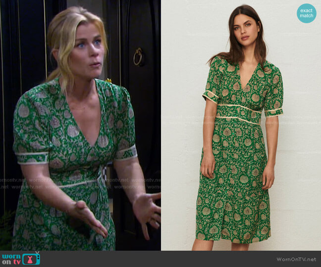 Plume Dress by Ba&Sh worn by Sami Brady (Alison Sweeney) on Days of our Lives