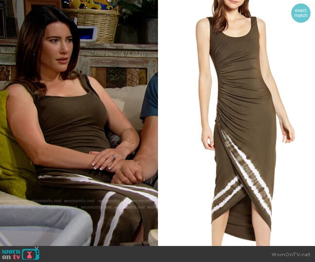 Bailey 44 Pitcher Plant Tank Dress worn by Steffy Forrester (Jacqueline MacInnes Wood) on The Bold and the Beautiful