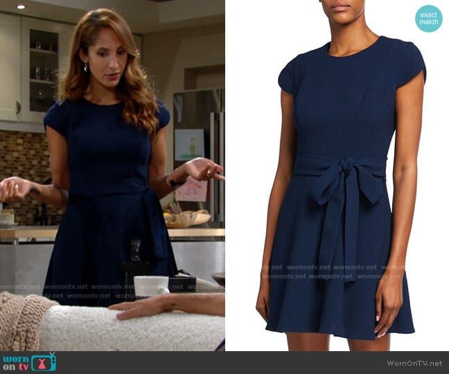 Black Halo Skylar Dress worn by Lily Winters (Christel Khalil) on The Young and the Restless