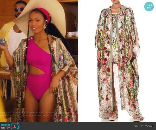 Camilla Fair Verona Oversized Robe worn by Zoey Johnson (Yara Shahidi) on Grown-ish