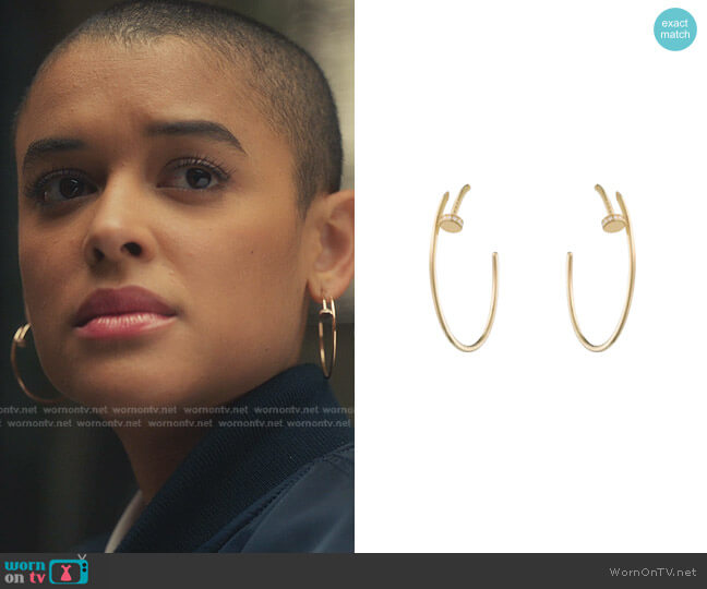 Juste Un Clou Earrings by Cartier worn by Julien Calloway (Jordan Alexander) on Gossip Girl