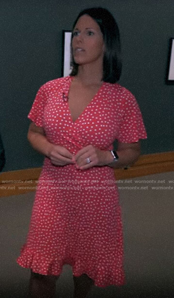 Dana Jacobson's red polka dot dress on CBS This Morning