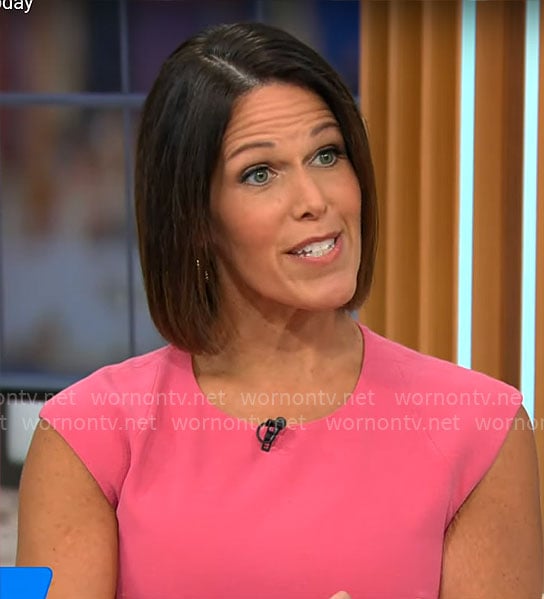 Dana Jacobson's pink dress on CBS This Morning