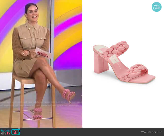 Paily Slide Sandal by Dolce Vita worn by Donna Farizan on Today