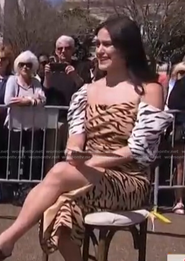 Donna’s tiger print midi dress on Today