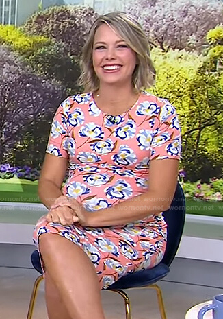 Dylan's pink floral maternity dress on Today