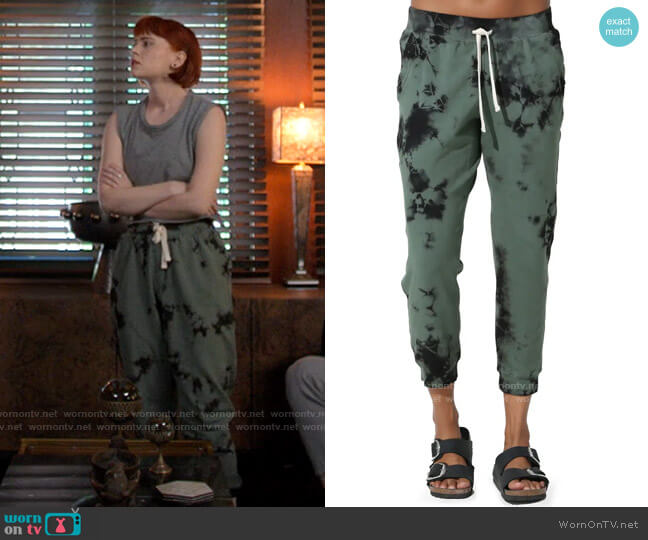 Electric & Rose Abbot Kinney Joggers in Camo/Onyx worn by Scarlett (Sierra McCormick) on American Horror Stories